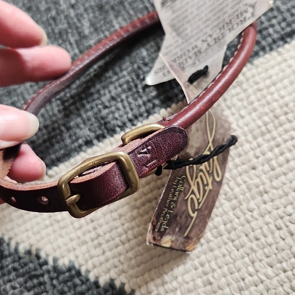 Lot Of Leather Dog Collars -